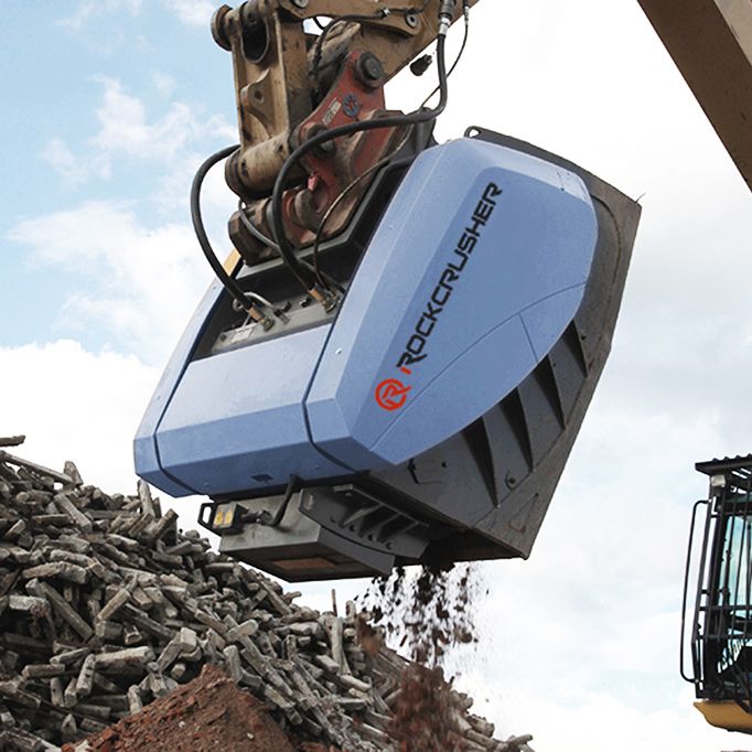 Rockcrusher: Crusher Bucket | RC Rock Crusher Attachment and Parts