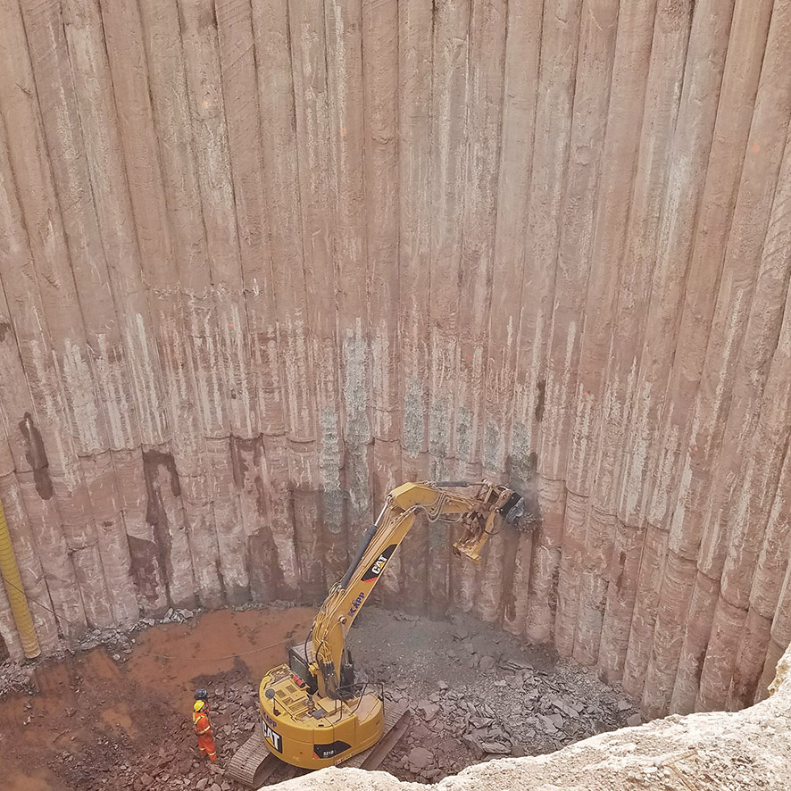 Secant Wall Trimming Services